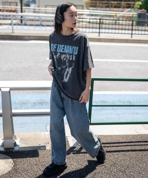 WEGO（ウィゴー）の「WEGO/ルーズテーパードデニムパンツ（デニムパンツ・メンズ・グレー/ライトインディゴブルー/コバルトブルー/ブラック・SMALL/MEDIUM/LARGE）」の15枚目の写真