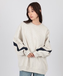 line oversize sweat pullover