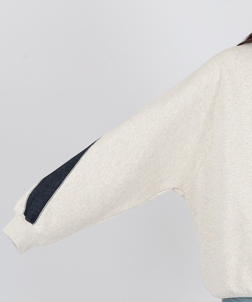 SUWDEE(スーディー)の「line oversize sweat pullover(スウェット・レディース・アイボリー・FREE)」の6枚目の写真
