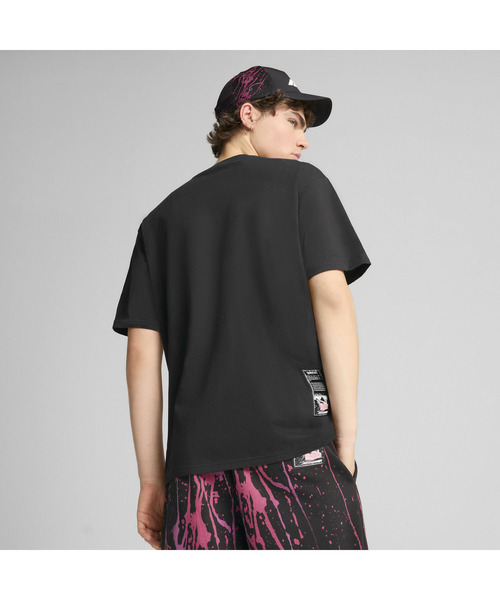 PUMA(プーマ)の「PUMA プーマ メンズ F1 カラースプラッシュ グラフィック 半袖 Tシャツ(Tシャツ/カットソー・メンズ・ブラック・X-SMALL/SMALL/X-LARGE/LARGE/MEDIUM)」の3枚目の写真