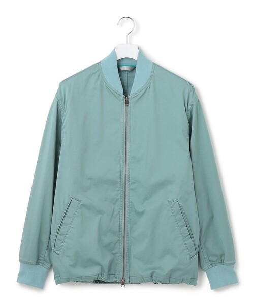 J.PRESS YORK STREET（ジェイプレスヨークストリート）の「【UNISEX】サテンストレッチ MA-1 ブルゾン（ブルゾン・メンズ・ベージュ系/ライトグリーン系/ブラック系・SMALL/MEDIUM/LARGE）」の9枚目の写真