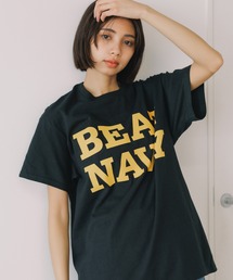 BEAT NAVY TEE 半袖Tシャツ フロントロゴ メンズ 秋物 秋服 2026年秋冬