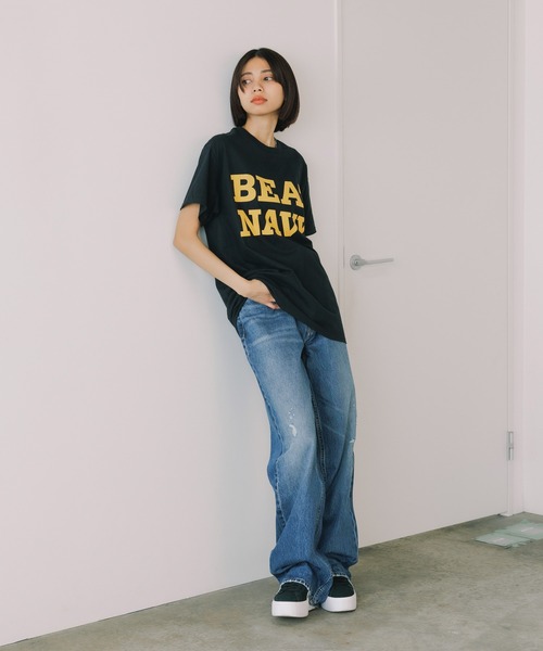 ROOPTOKYO（ループトウキョウ）の「BEAT NAVY TEE 半袖Tシャツ フロントロゴ メンズ 秋物 秋服 2026年秋冬（Tシャツ/カットソー・メンズ・ブラック・M）」の11枚目の写真