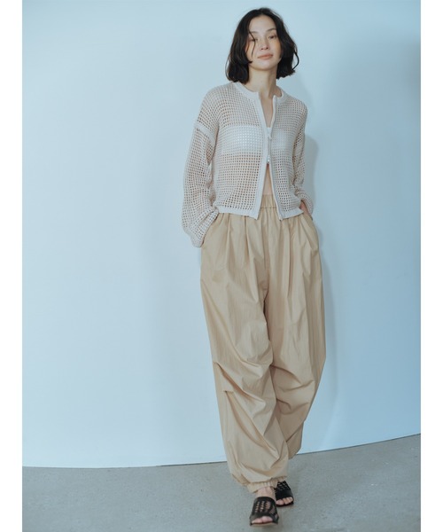 sm2rhythm(サマンサモスモスリズム)の「ワッシャーバルーンパンツ(その他パンツ・レディース・オフホワイト/ブラック/ベージュ・F)」の3枚目の写真