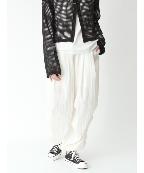 sm2rhythm(サマンサモスモスリズム)の「ワッシャーバルーンパンツ(その他パンツ・レディース・オフホワイト/ブラック/ベージュ・F)」の10枚目の写真