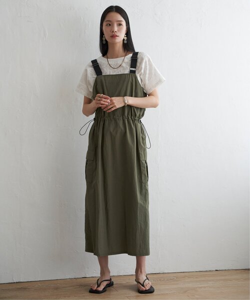 LBC（エルビーシー）の「ナイロンワークジャンスカ（ワンピース・レディース・ブラック/エメラルド・M）」の22枚目の写真