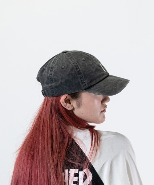 THRASHER(スラッシャー)の「【Y】〔THRASHER/スラッシャー〕ピグメント ワンポイントロゴ キャップ(キャップ・メンズ・ブラック/チャコールグレー/パープル・FREE)」の11枚目の写真