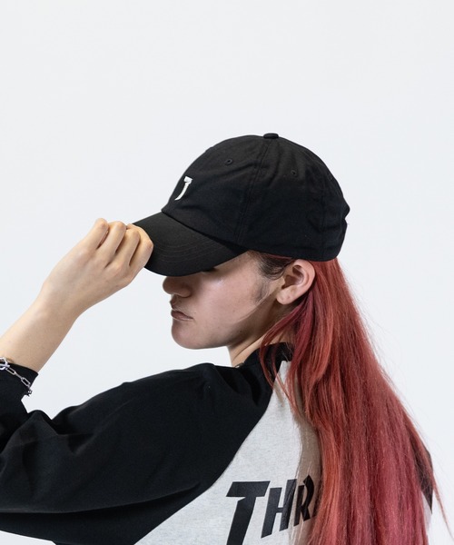 THRASHER(スラッシャー)の「【Y】〔THRASHER/スラッシャー〕ピグメント ワンポイントロゴ キャップ(キャップ・メンズ・ブラック/チャコールグレー/パープル・FREE)」の16枚目の写真