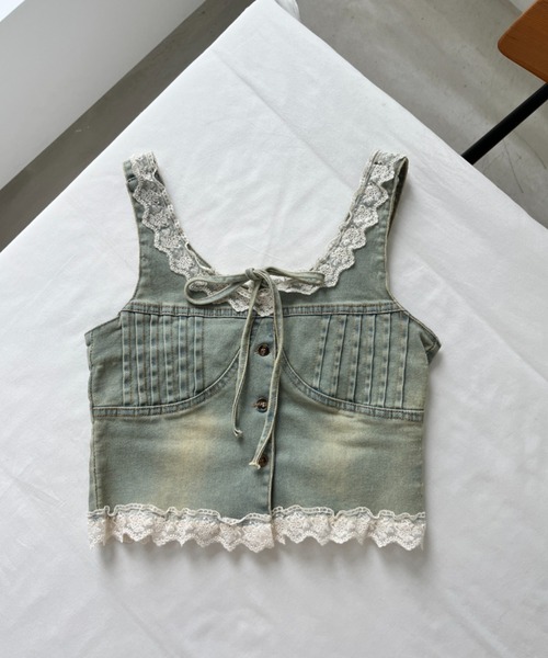 midoo♡ 【新品】コットンレースデザイントップス KOEISTORE カットソー レディース 春 夏 春夏 黒 白 半袖
