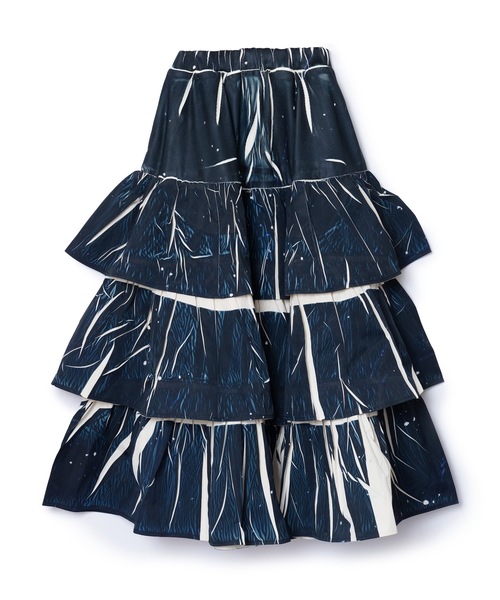 NON TOKYO（ノントーキョー）の「DIRECT PRINT RIB GATHER LONG SKIRT（スカート・レディース・ブラック系/イエロー系・FREE）」の10枚目の写真