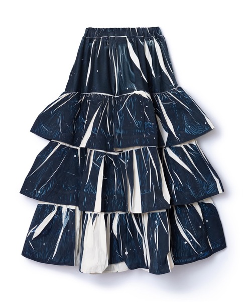 NON TOKYO（ノントーキョー）の「DIRECT PRINT RIB GATHER LONG SKIRT（スカート・レディース・ブラック系/イエロー系・FREE）」の11枚目の写真