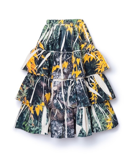 NON TOKYO（ノントーキョー）の「DIRECT PRINT RIB GATHER LONG SKIRT（スカート・レディース・ブラック系/イエロー系・FREE）」の12枚目の写真