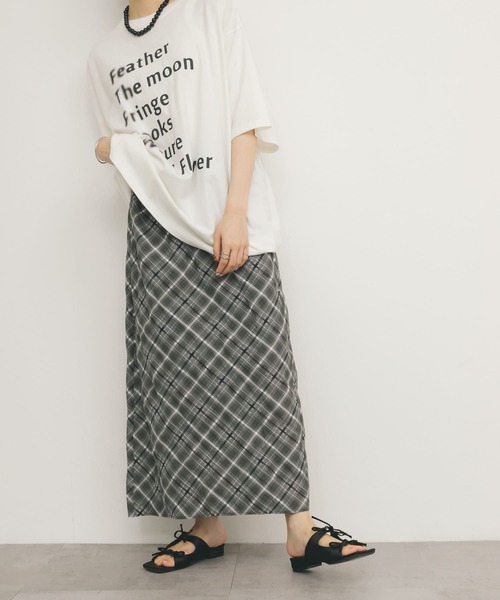 KBF（ケイビーエフ）の「シアーチェックIラインスカート（スカート・レディース・ブルー系その他/ベージュ系その他/グレー系その他・ONE）」の19枚目の写真