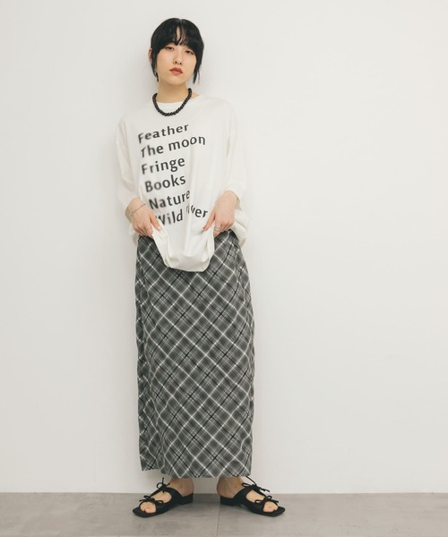 KBF（ケイビーエフ）の「シアーチェックIラインスカート（スカート・レディース・ブルー系その他/ベージュ系その他/グレー系その他・ONE）」の20枚目の写真