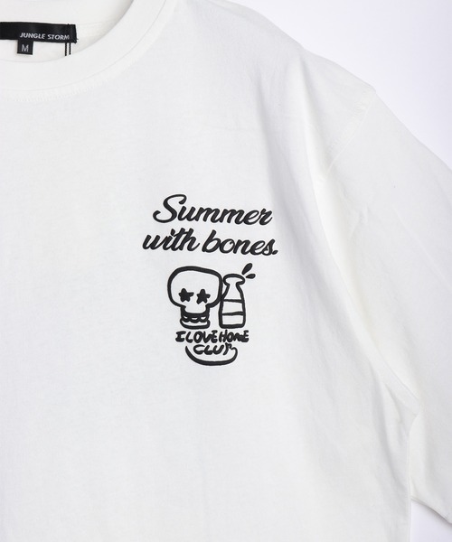 WESTSEA(ウエストシー)の「手書きイラスト 発泡プリント 半袖Tシャツ(猫・ガイコツ)(Tシャツ/カットソー・メンズ・オフホワイト/ブラック系その他/ホワイト系その他2/ブラック系その他3/ホワイト系その他/ホワイト系その他3/ブラック/ブラック系その他2・M/L)」の13枚目の写真