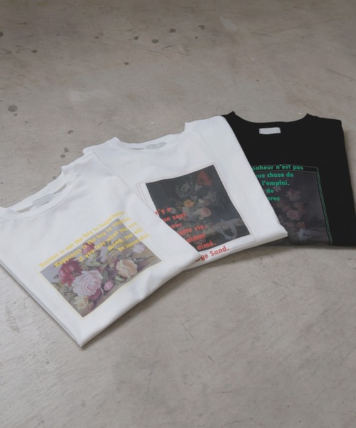 LIAN(リアン)の「フラワーフォトロゴTシャツ(Tシャツ/カットソー・レディース・ブラック/ホワイト系2/ホワイト系1・FREE)」の17枚目の写真