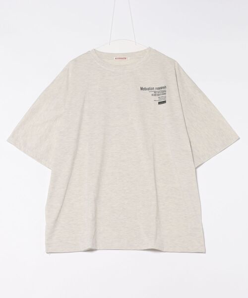 NinaetLina（ニナエリナ）の「MotivationロゴプリントオーバーサイズＴシャツ（Tシャツ/カットソー・レディース・ブルー/アイボリー/ホワイト・FREE）」の22枚目の写真