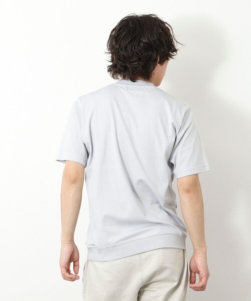 NOLLEY’S(ノーリーズ)の「《ビジカジ対応》セミシルケットスムース ボーダードレスTシャツ 25SS(Tシャツ/カットソー・メンズ・ホワイト系その他/ブラック系その他/ブラック・S/M/L/XL)」の8枚目の写真