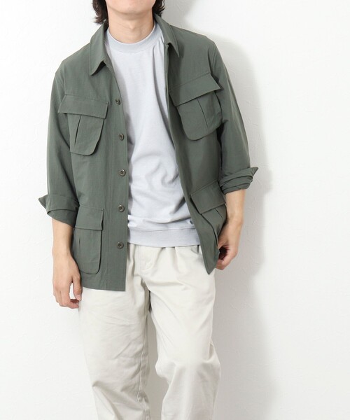 NOLLEY’S(ノーリーズ)の「《ビジカジ対応》セミシルケットスムース ボーダードレスTシャツ 25SS(Tシャツ/カットソー・メンズ・ホワイト系その他/ブラック系その他/ブラック・S/M/L/XL)」の14枚目の写真