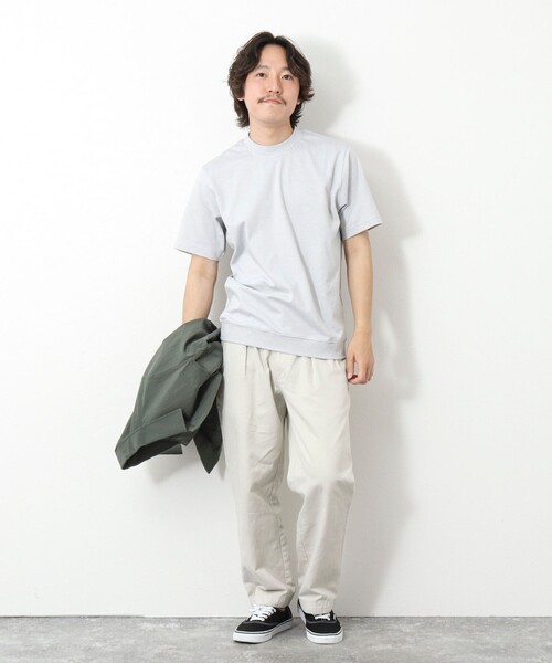 NOLLEY’S(ノーリーズ)の「《ビジカジ対応》セミシルケットスムース ボーダードレスTシャツ 25SS(Tシャツ/カットソー・メンズ・ホワイト系その他/ブラック系その他/ブラック・S/M/L/XL)」の19枚目の写真