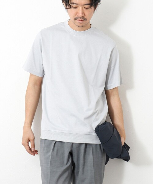 NOLLEY’S(ノーリーズ)の「《ビジカジ対応》セミシルケットスムース ボーダードレスTシャツ 25SS(Tシャツ/カットソー・メンズ・ホワイト系その他/ブラック系その他/ブラック・S/M/L/XL)」の20枚目の写真