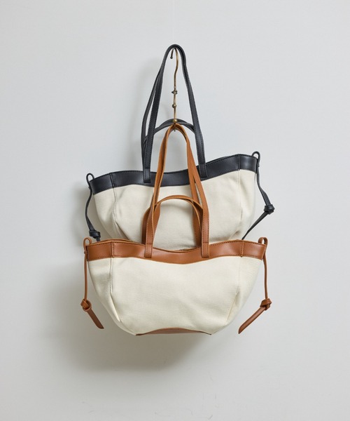 ZOZO限定】合皮キャンバストートバッグ（トートバッグ
