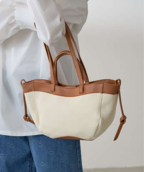 ZOZO限定】合皮キャンバストートバッグ（トートバッグ