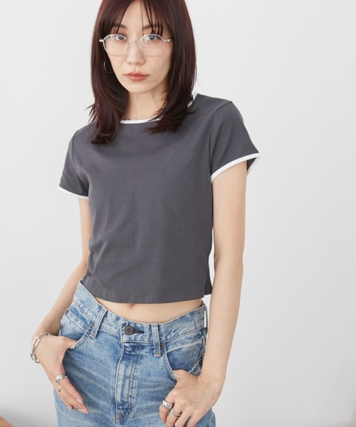 Auntie Rosa Holiday(アンティローザホリデー)の「カットパイピングレイヤードワンピース(ワンピース・レディース・グレー/チャコールグレー・FREE)」の14枚目の写真