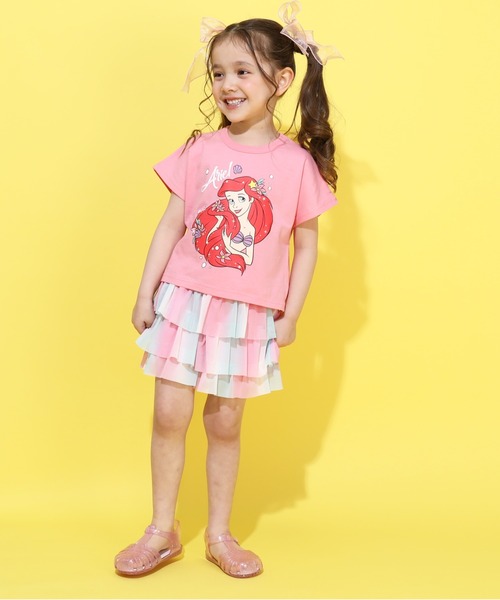シェリーメイ用Tシャツ★ディズニープリンセス★ピンク★ビルドアベア ディズニー プリンセス / Tシャツ×フリルショートパンツセット