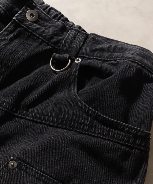 THE MARX RE CREATION(ザマルクスリクリエーション)の「【PLES MAKERS/プリーズメーカーズ】DOUBLE KNEE DAMAGE HALF PANTS / ダブルニー ダメージデニム ハーフパンツ(デニムパンツ・メンズ・ブラウン/ブルー/ブラック・L/M)」の16枚目の写真
