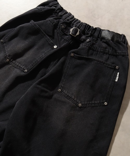 THE MARX RE CREATION(ザマルクスリクリエーション)の「【PLES MAKERS/プリーズメーカーズ】DOUBLE KNEE DAMAGE HALF PANTS / ダブルニー ダメージデニム ハーフパンツ(デニムパンツ・メンズ・ブラウン/ブルー/ブラック・L/M)」の14枚目の写真
