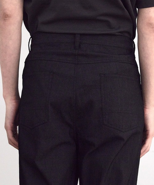 RATTLE TRAP（ラトルトラップ）の「ストレッチスラブデニムルーズストレートパンツ（デニムパンツ・メンズ・ブラック/オフホワイト・M/L）」の16枚目の写真