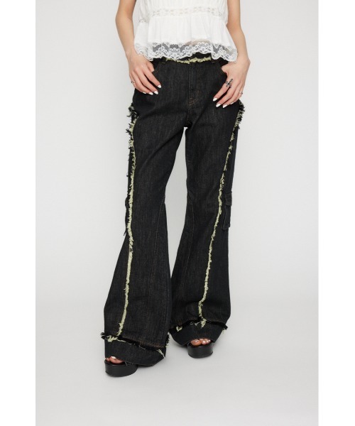 FRINGE LINE FLARE デニム　lagua gem FRINGE LINE FLARE デニム（デニムパンツ）｜LAGUA GEM