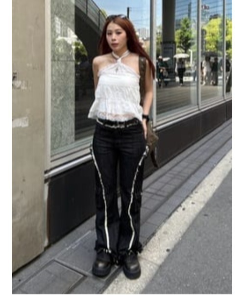 FRINGE LINE FLARE デニム（デニムパンツ）｜LAGUA GEM