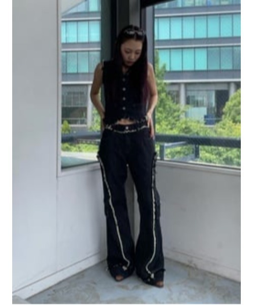 FRINGE LINE FLARE デニム（デニムパンツ）｜LAGUA GEM