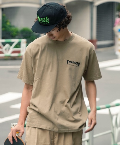THRASHER（スラッシャー）の「COMICS S/S T-SHIRTS THRASHER スラッシャーブランドロゴバックプリントコミックTシャツ（Tシャツ/カットソー・メンズ・ブラック/ホワイト/サンドベージュ/セージグリーン・MEDIUM/LARGE/X-LARGE）」の15枚目の写真