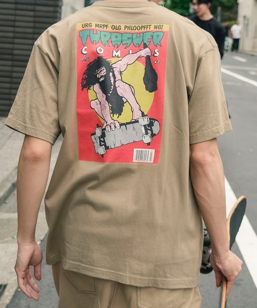 THRASHER（スラッシャー）の「COMICS S/S T-SHIRTS THRASHER スラッシャーブランドロゴバックプリントコミックTシャツ（Tシャツ/カットソー・メンズ・ブラック/ホワイト/サンドベージュ/セージグリーン・MEDIUM/LARGE/X-LARGE）」の12枚目の写真