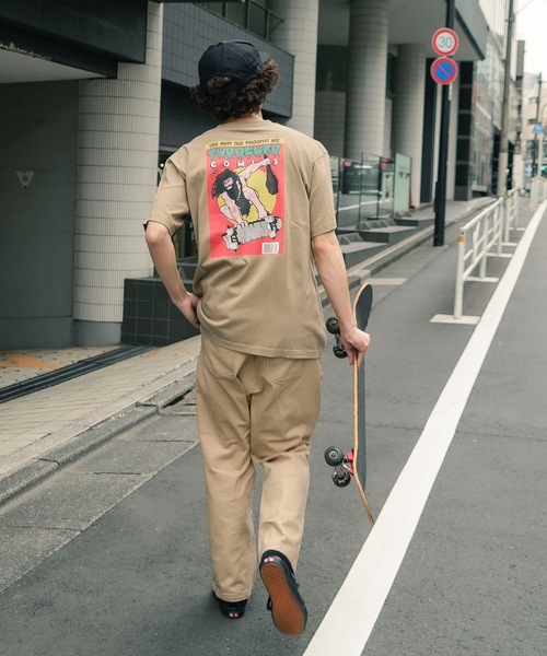 THRASHER（スラッシャー）の「COMICS S/S T-SHIRTS THRASHER スラッシャーブランドロゴバックプリントコミックTシャツ（Tシャツ/カットソー・メンズ・ブラック/ホワイト/サンドベージュ/セージグリーン・MEDIUM/LARGE/X-LARGE）」の16枚目の写真