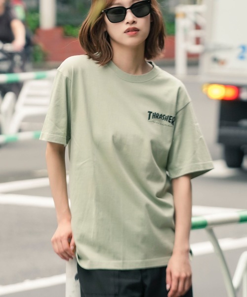 THRASHER（スラッシャー）の「COMICS S/S T-SHIRTS THRASHER スラッシャーブランドロゴバックプリントコミックTシャツ（Tシャツ/カットソー・メンズ・ブラック/ホワイト/サンドベージュ/セージグリーン・MEDIUM/LARGE/X-LARGE）」の7枚目の写真