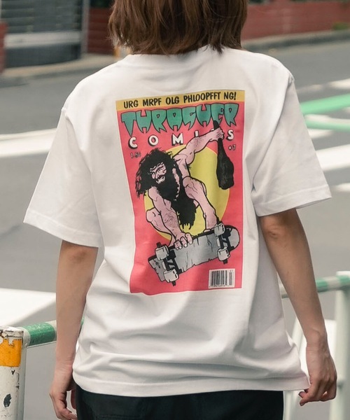 THRASHER（スラッシャー）の「COMICS S/S T-SHIRTS THRASHER スラッシャーブランドロゴバックプリントコミックTシャツ（Tシャツ/カットソー・メンズ・ブラック/ホワイト/サンドベージュ/セージグリーン・MEDIUM/LARGE/X-LARGE）」の11枚目の写真