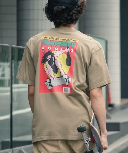 THRASHER（スラッシャー）の「COMICS S/S T-SHIRTS THRASHER スラッシャーブランドロゴバックプリントコミックTシャツ（Tシャツ/カットソー・メンズ・ブラック/ホワイト/サンドベージュ/セージグリーン・MEDIUM/LARGE/X-LARGE）」の13枚目の写真