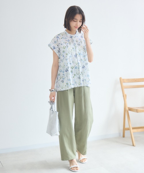 KATHARINE ROSS（キャサリンロス）の「【KATHARINE ROSS】日本製 メドゥ・ミューズLIBERTYブラウス（シャツ/ブラウス・レディース・イエロー/レッド/ブルー・MEDIUM）」の9枚目の写真