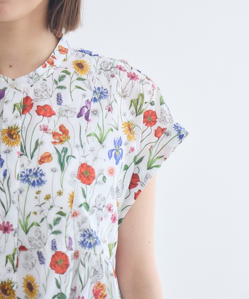 KATHARINE ROSS（キャサリンロス）の「【KATHARINE ROSS】日本製 メドゥ・ミューズLIBERTYブラウス（シャツ/ブラウス・レディース・イエロー/レッド/ブルー・MEDIUM）」の5枚目の写真