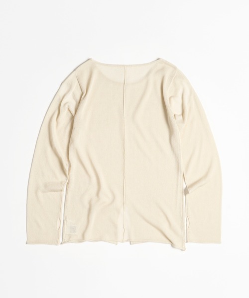 MUHET（ミュエータ）の「glitter sheer long t-shirt / ラメシアートップス（その他トップス・レディース・オフホワイト/チャコールグレー/ネイビー・FREE）」の14枚目の写真