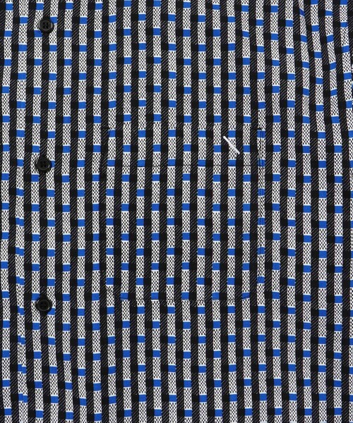 Saturdays NYC(サタデーズ ニューヨークシティ )の「Bruce Broken Stripe SS Shirt(シャツ/ブラウス・メンズ・ネイビー/レッド・L/M/S/XL)」の16枚目の写真