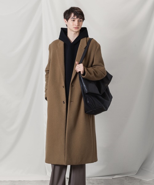 ATTACHMENT(アタッチメント)の「ウールシャギー パディング チェスターコート / WOOL SHAGGY PADDING CHESTER COAT(チェスターコート・メンズ・キャメル/ブラック・2/1/3)」の11枚目の写真