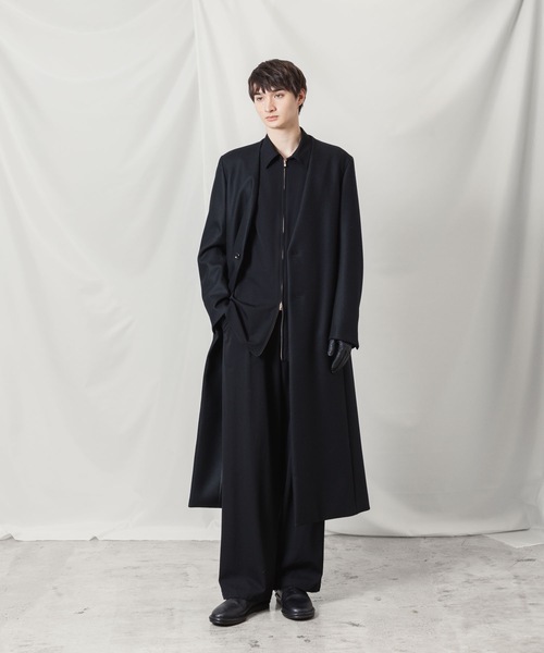 ATTACHMENT(アタッチメント)の「ウールシャギー パディング チェスターコート / WOOL SHAGGY PADDING CHESTER COAT(チェスターコート・メンズ・キャメル/ブラック・2/1/3)」の4枚目の写真