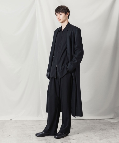 ATTACHMENT(アタッチメント)の「ウールシャギー パディング チェスターコート / WOOL SHAGGY PADDING CHESTER COAT(チェスターコート・メンズ・キャメル/ブラック・2/1/3)」の5枚目の写真