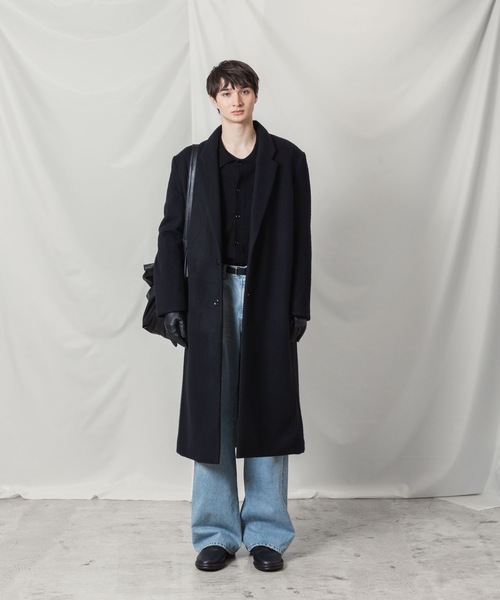 ATTACHMENT(アタッチメント)の「ウールシャギー パディング チェスターコート / WOOL SHAGGY PADDING CHESTER COAT(チェスターコート・メンズ・キャメル/ブラック・2/1/3)」の6枚目の写真