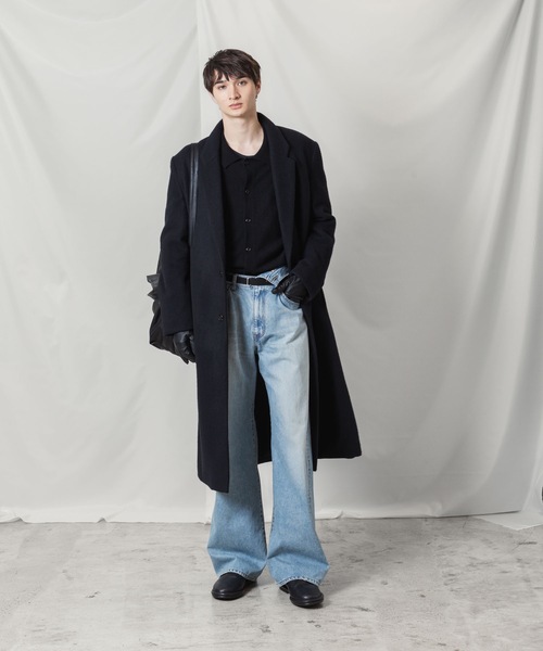 ATTACHMENT(アタッチメント)の「ウールシャギー パディング チェスターコート / WOOL SHAGGY PADDING CHESTER COAT(チェスターコート・メンズ・キャメル/ブラック・2/1/3)」の9枚目の写真
